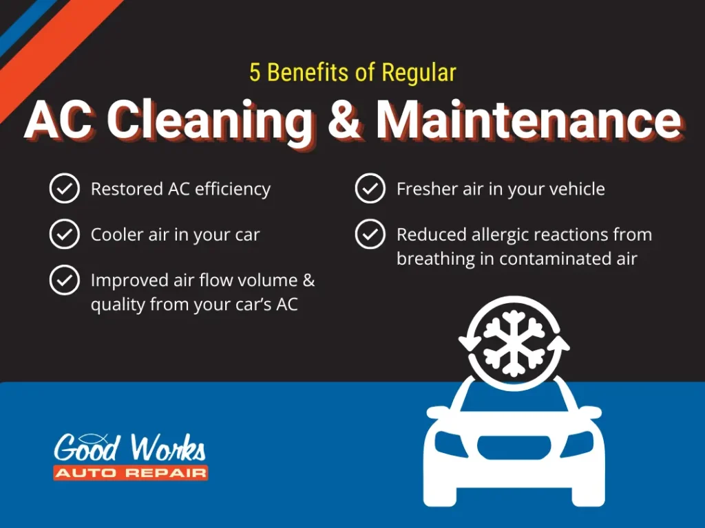 Benefits of regular car AC repair and maintenance at our Tempe auto repair shop